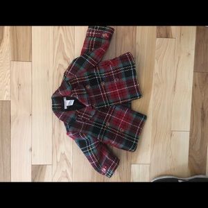Janie and Jack 6-12 mos plaid coat